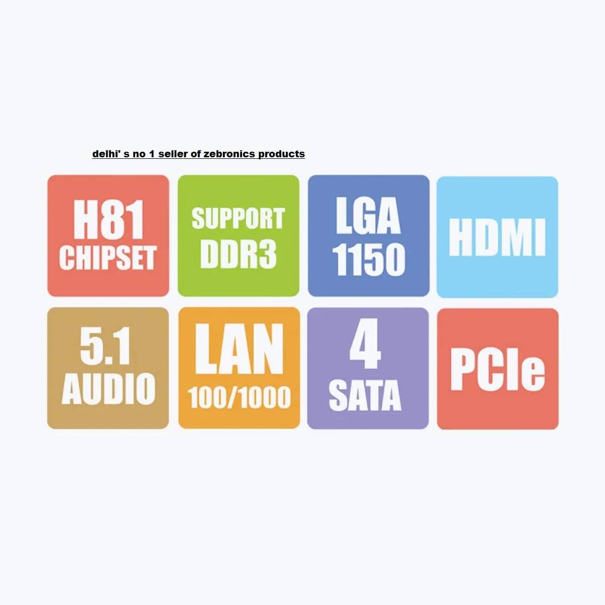ZEBRONICS H81 LGA 1150 ATX DDR3 Motherboard - View 3