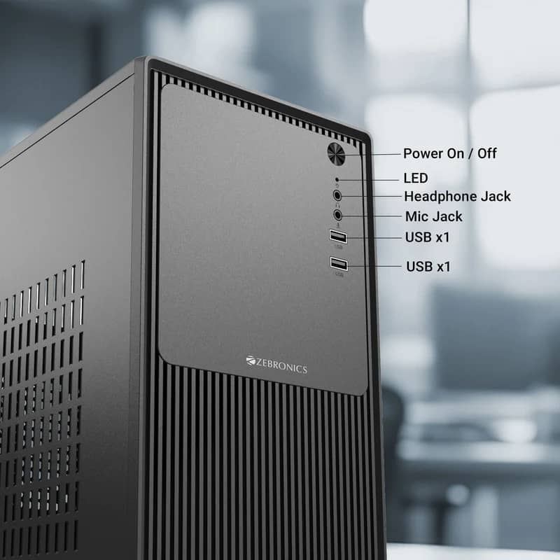 Zebronics AERIS Mid-Tower Gaming Cabinet | Stylish PC Chassis | ATX Support - View 7