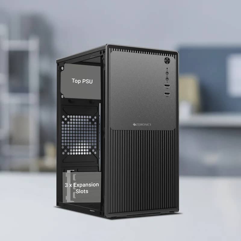 Zebronics AERIS Mid-Tower Gaming Cabinet | Stylish PC Chassis | ATX Support - View 8