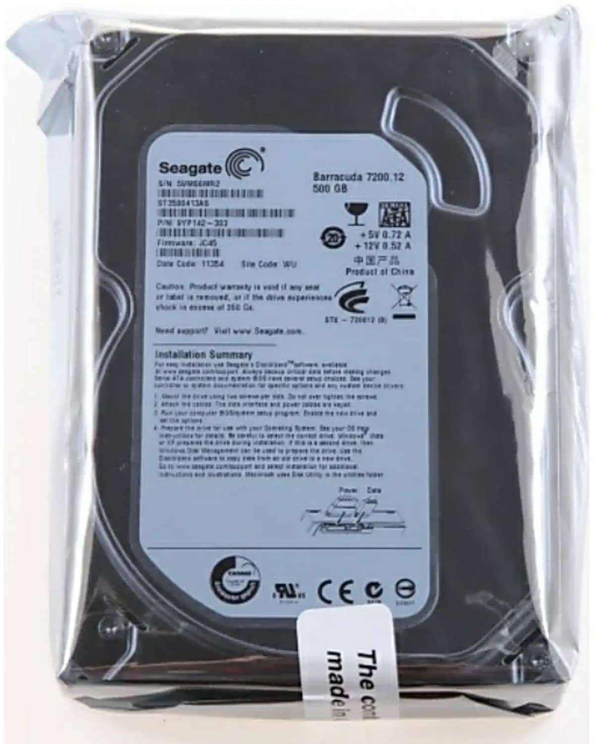 Seagate 500GB Desktop HDD | SATA Hard Disk Drive | Reliable PC Storage - View 3