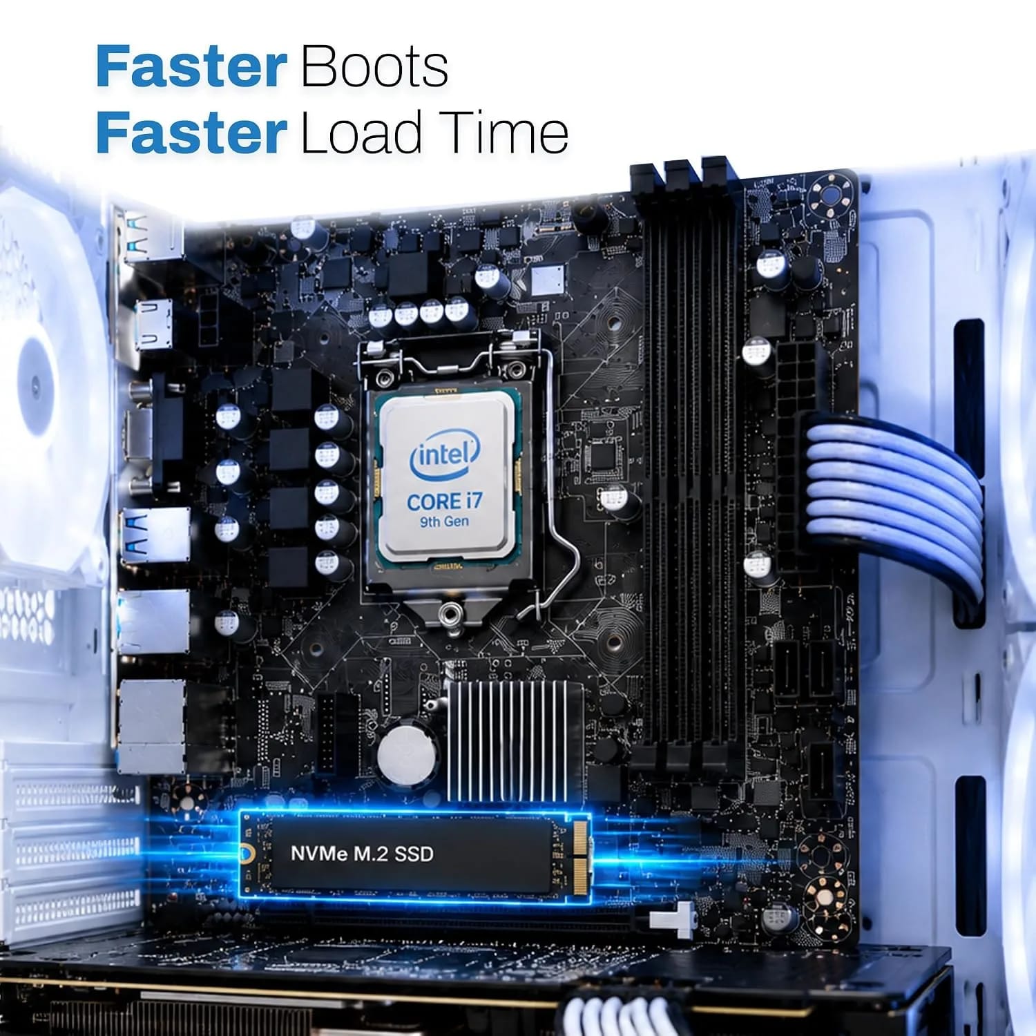 EVM H110 DDR4 Micro ATX Motherboard – LGA1151, M.2 NVMe - Image 4