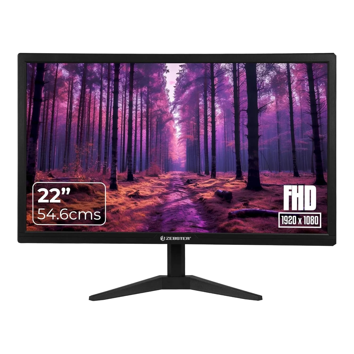 Zebronics ZEBSTER GV222 22-Inch FHD LED Monitor | HDMI & VGA | 1920×1080 - Image 1