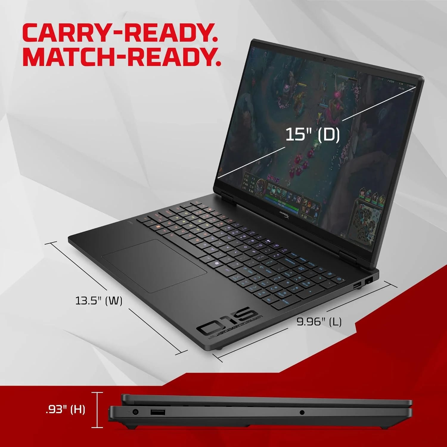 HP HyperX OMEN 15 SmartChoice Gaming Laptop – Ryzen 7 8745HX, RTX 5050, 16GB RAM, 1TB SSD - Image 13