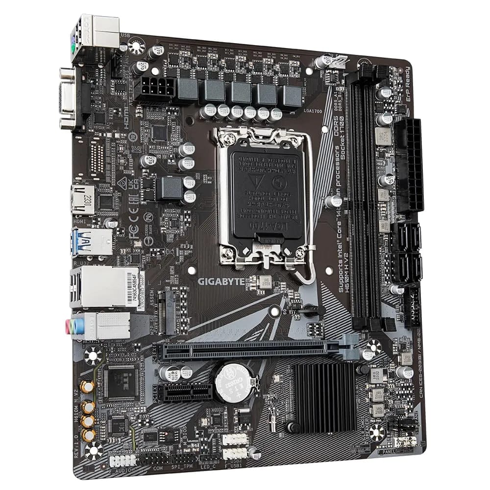 GIGABYTE H610M H V2 DDR5 Micro-ATX Motherboard – Intel 14th Gen, M.2, GbE LAN - Image 5