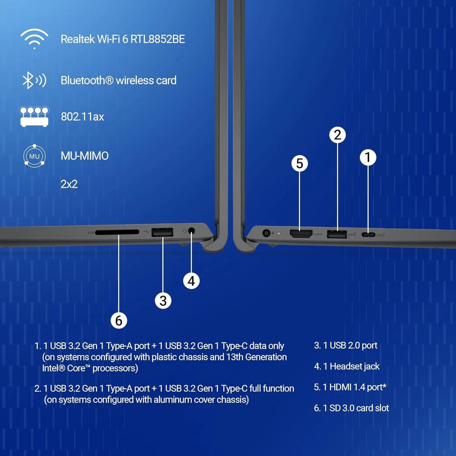Dell 15 Laptop – Core 3 100U | 8GB RAM | 512GB SSD | 15.6″ FHD 120Hz - View 9