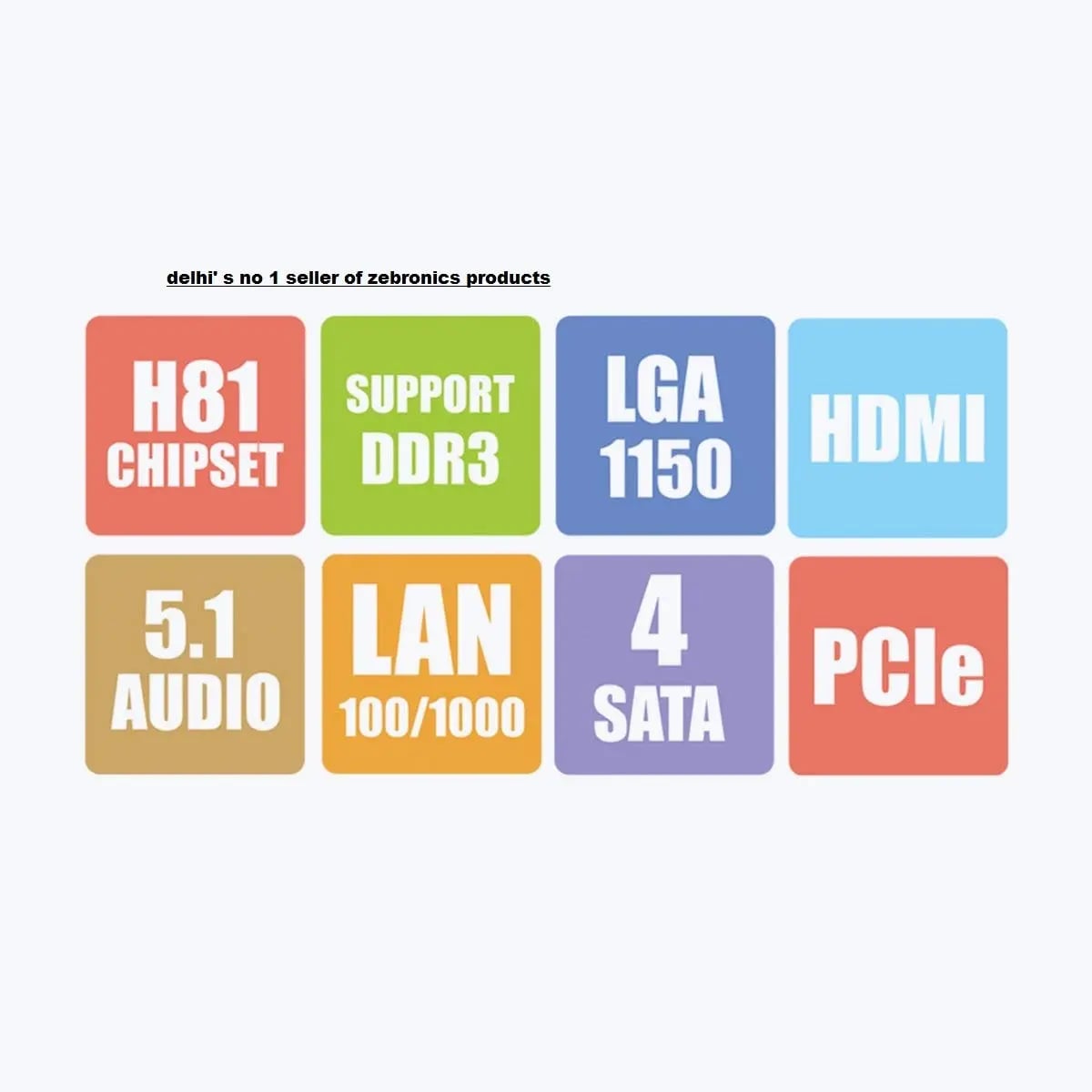 ZEBRONICS H81 LGA 1150 ATX DDR3 Motherboard - View 3