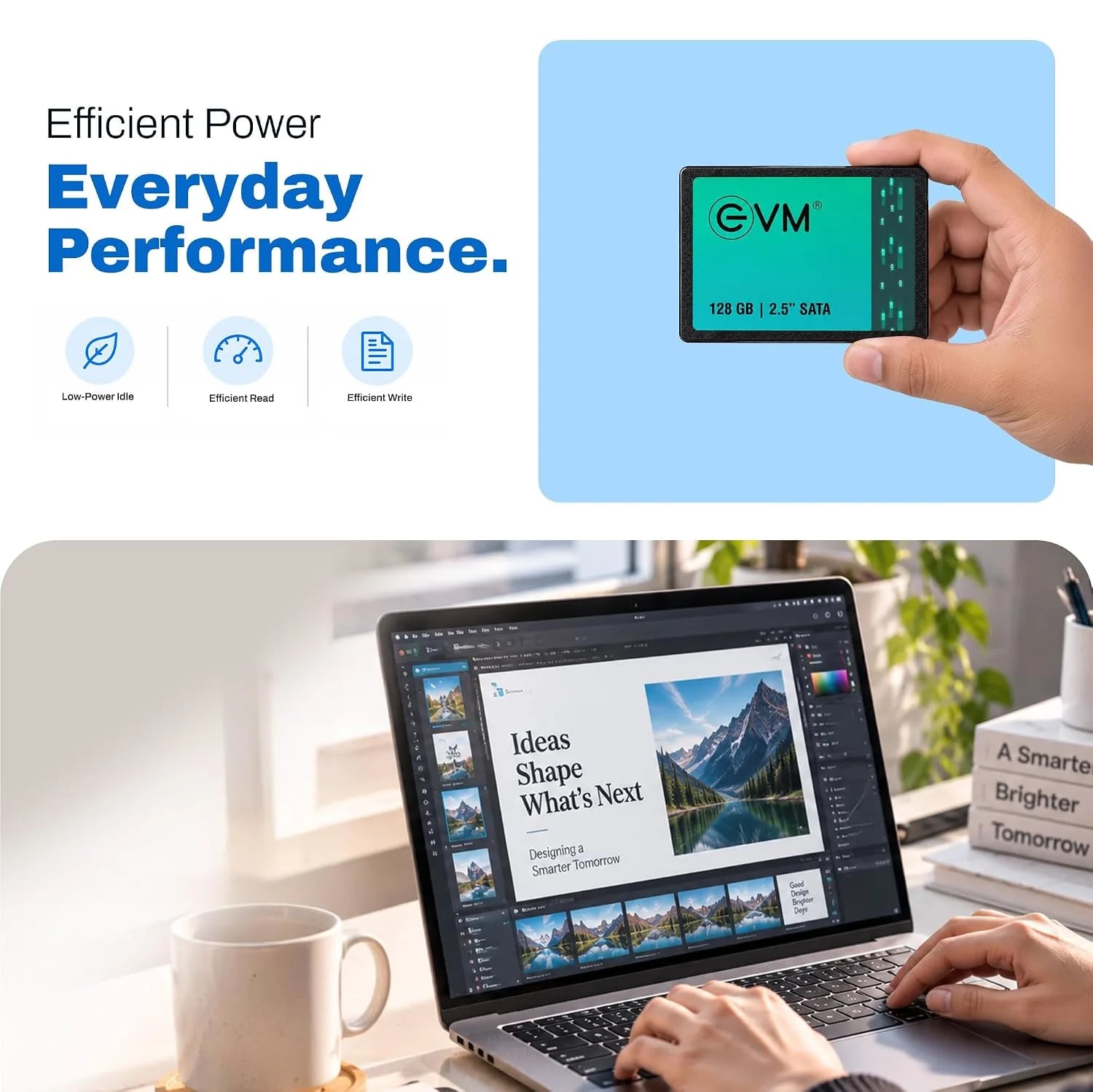 EVM SATA SSD 128GB / 256GB / 512GB – 2.5-Inch Solid State Drive - View 3