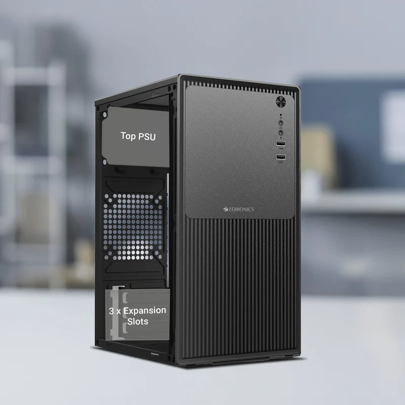 Zebronics AERIS Mid-Tower Gaming Cabinet | Stylish PC Chassis | ATX Support - View 8