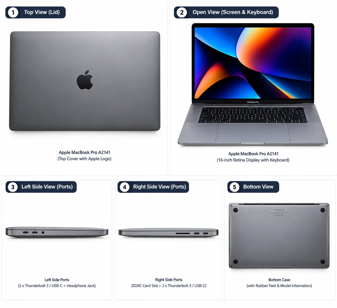 Apple MacBook Pro A2141 16-Inch Retina Display | 16GB RAM | 1TB SSD - View 2