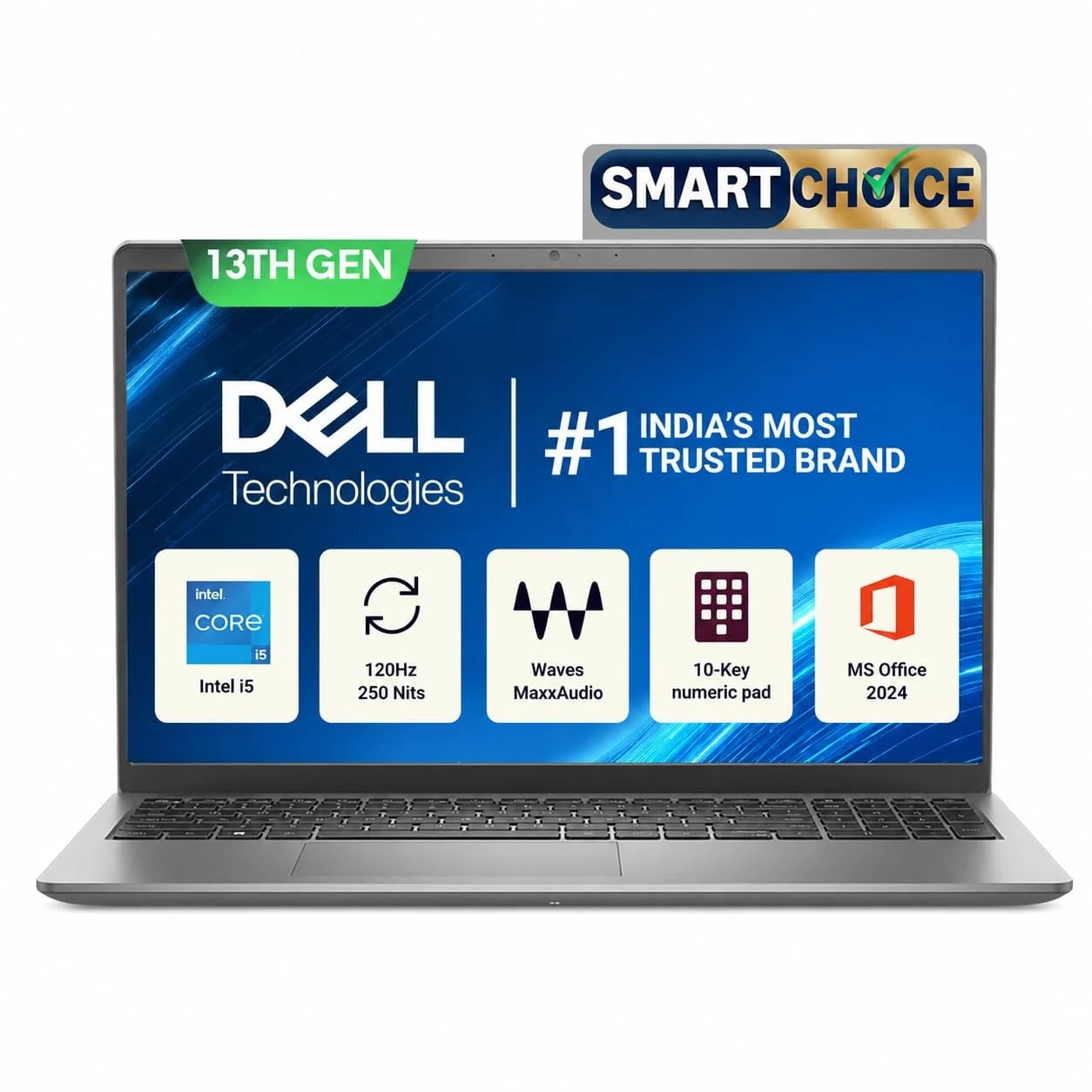 Dell 15 SmartChoice Laptop – Core i5-1334U | 16GB RAM | 1TB SSD | 15.6″ FHD - View 1