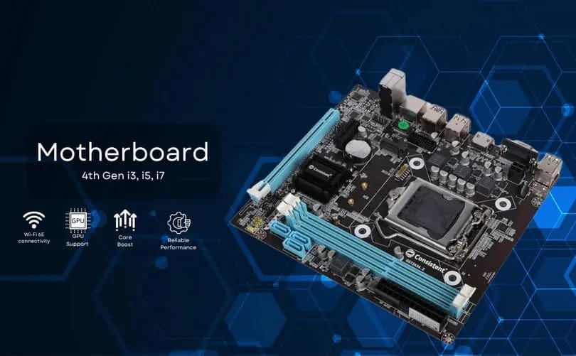 H81 Micro ATX Motherboard with NVMe M.2 Slot for Intel 4th/5th Gen - Image 3