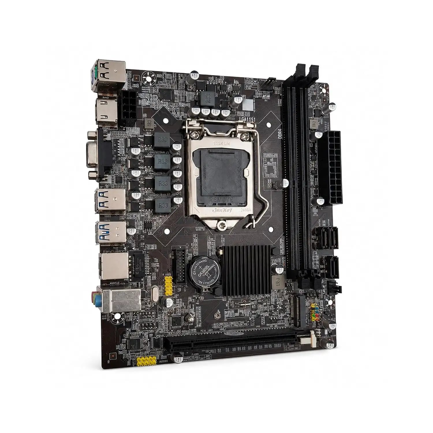 EVM H110 DDR4 Micro ATX Motherboard – LGA1151, M.2 NVMe - View 1