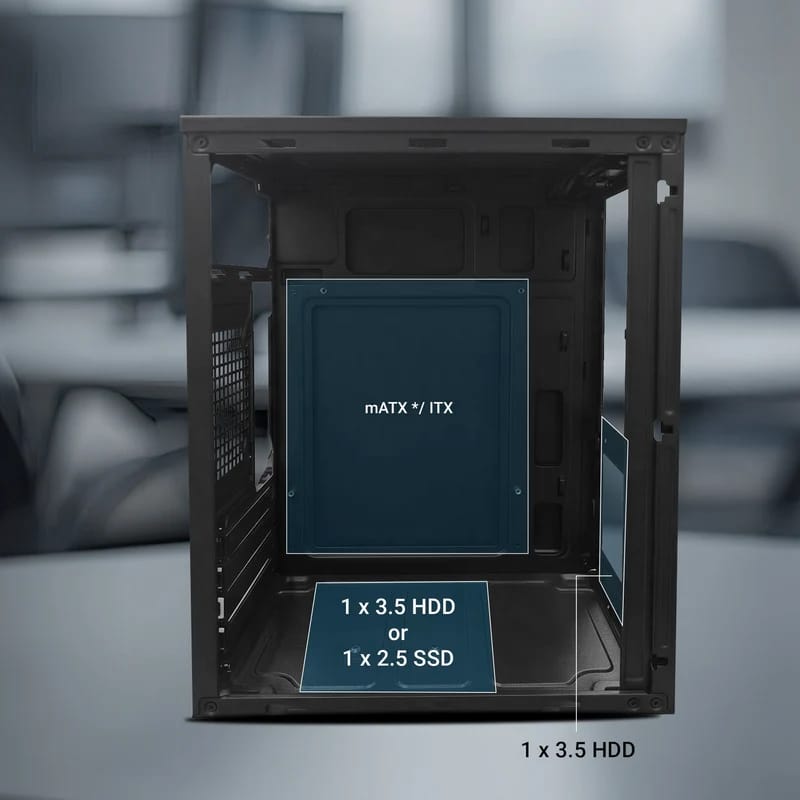 Zebronics AERIS Mid-Tower Gaming Cabinet | Stylish PC Chassis | ATX Support - Image 6
