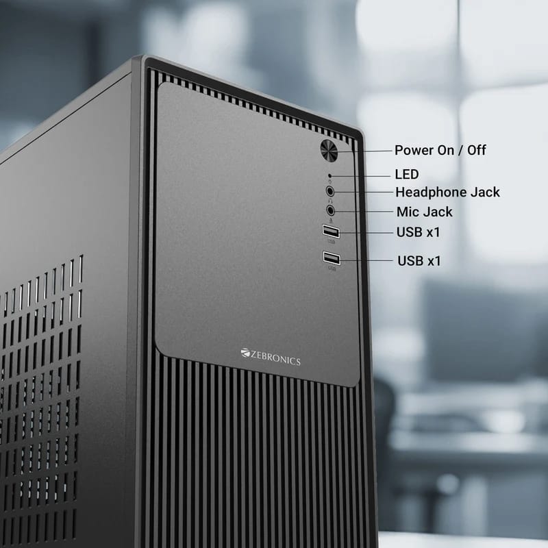 Zebronics AERIS Mid-Tower Gaming Cabinet | Stylish PC Chassis | ATX Support - Image 7