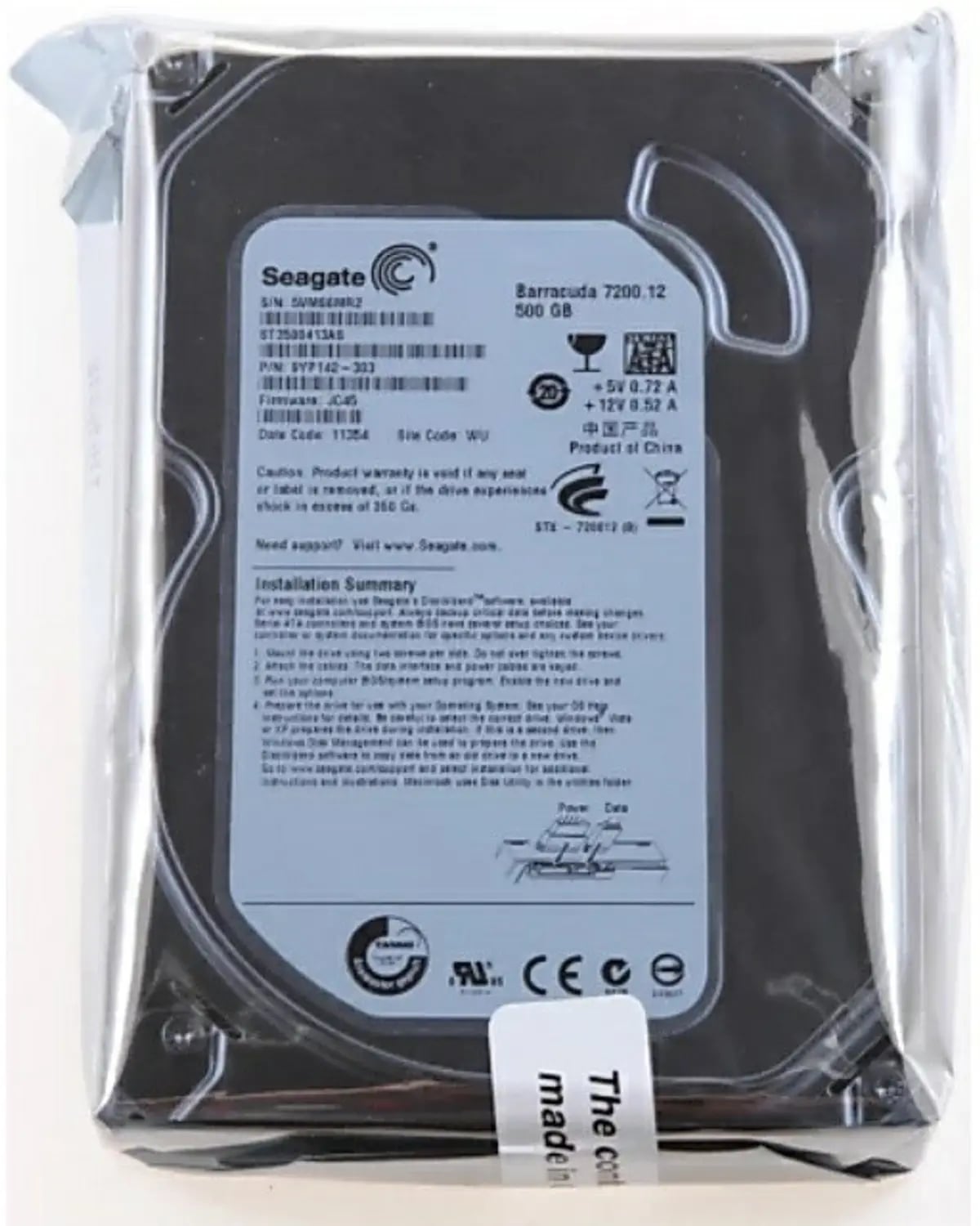 Seagate 500GB Desktop HDD | SATA Hard Disk Drive | Reliable PC Storage - View 3