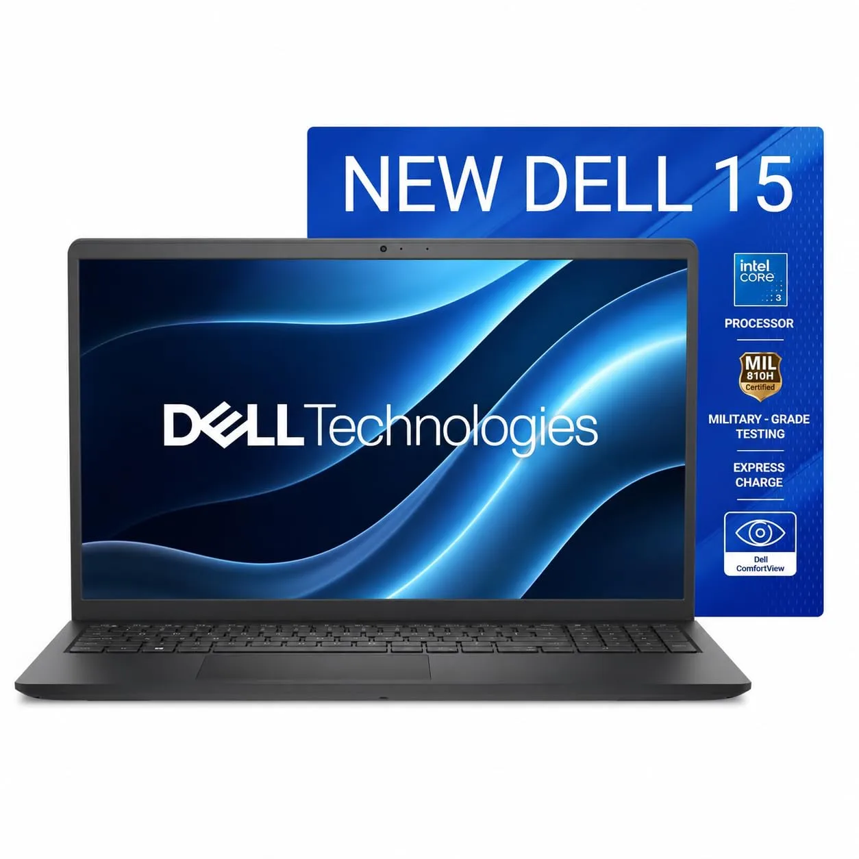 Dell 15 Laptop – Core 3 100U | 8GB RAM | 512GB SSD | 15.6″ FHD 120Hz - Image 1