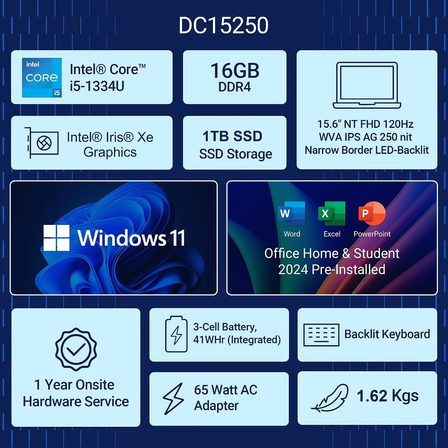 Dell 15 SmartChoice Laptop – Core i5-1334U | 16GB RAM | 1TB SSD | 15.6″ FHD - View 5