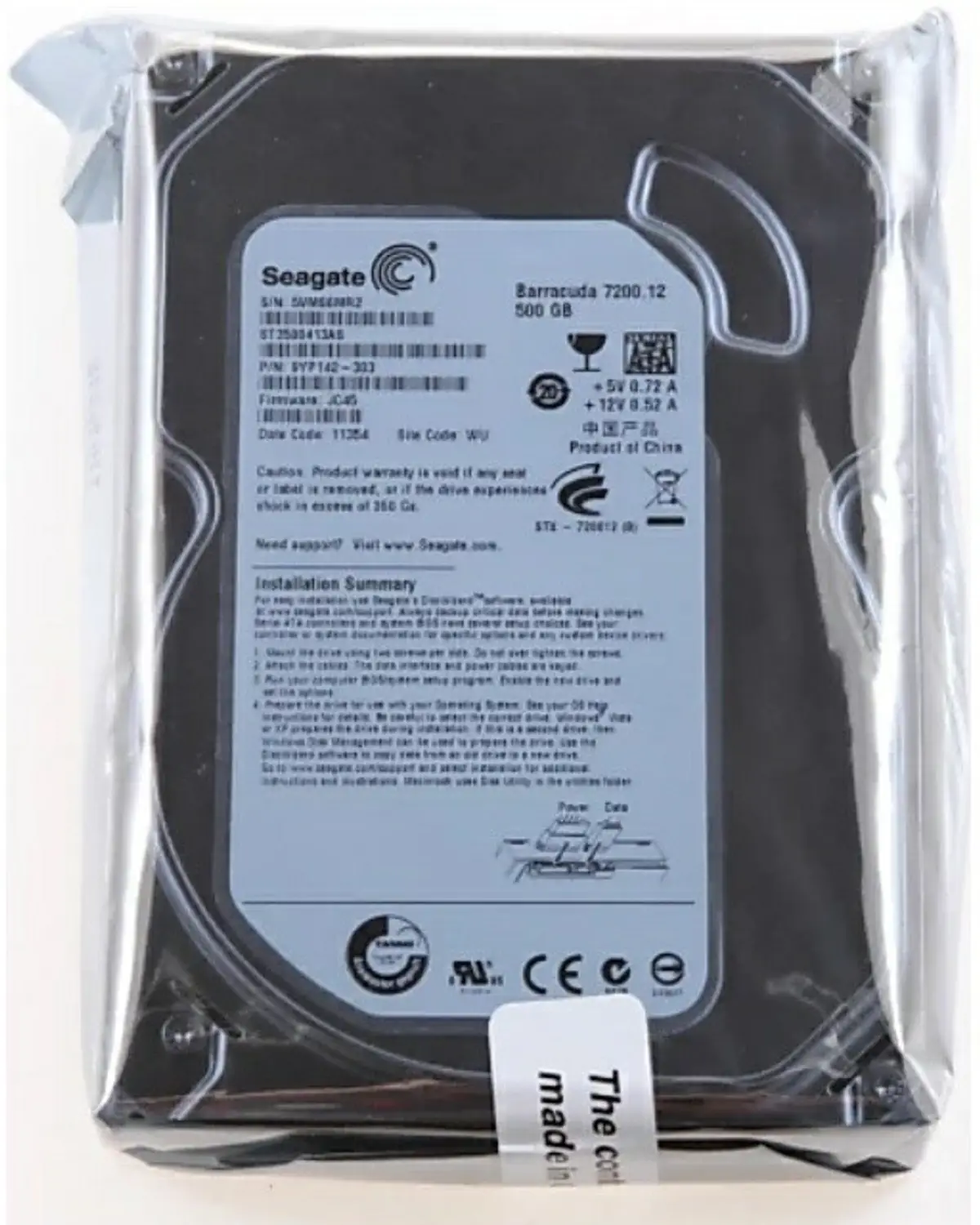 Seagate 500GB Desktop HDD | SATA Hard Disk Drive | Reliable PC Storage - View 3