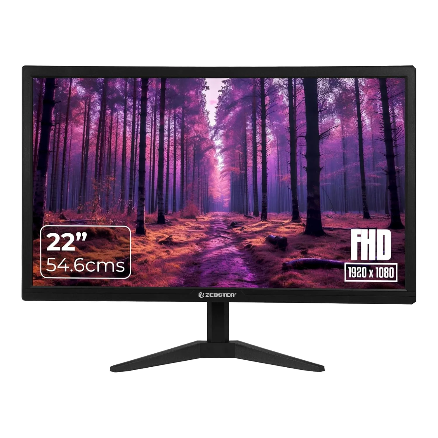 Zebronics ZEBSTER GV222 22-Inch FHD LED Monitor | HDMI & VGA | 1920×1080 - View 1