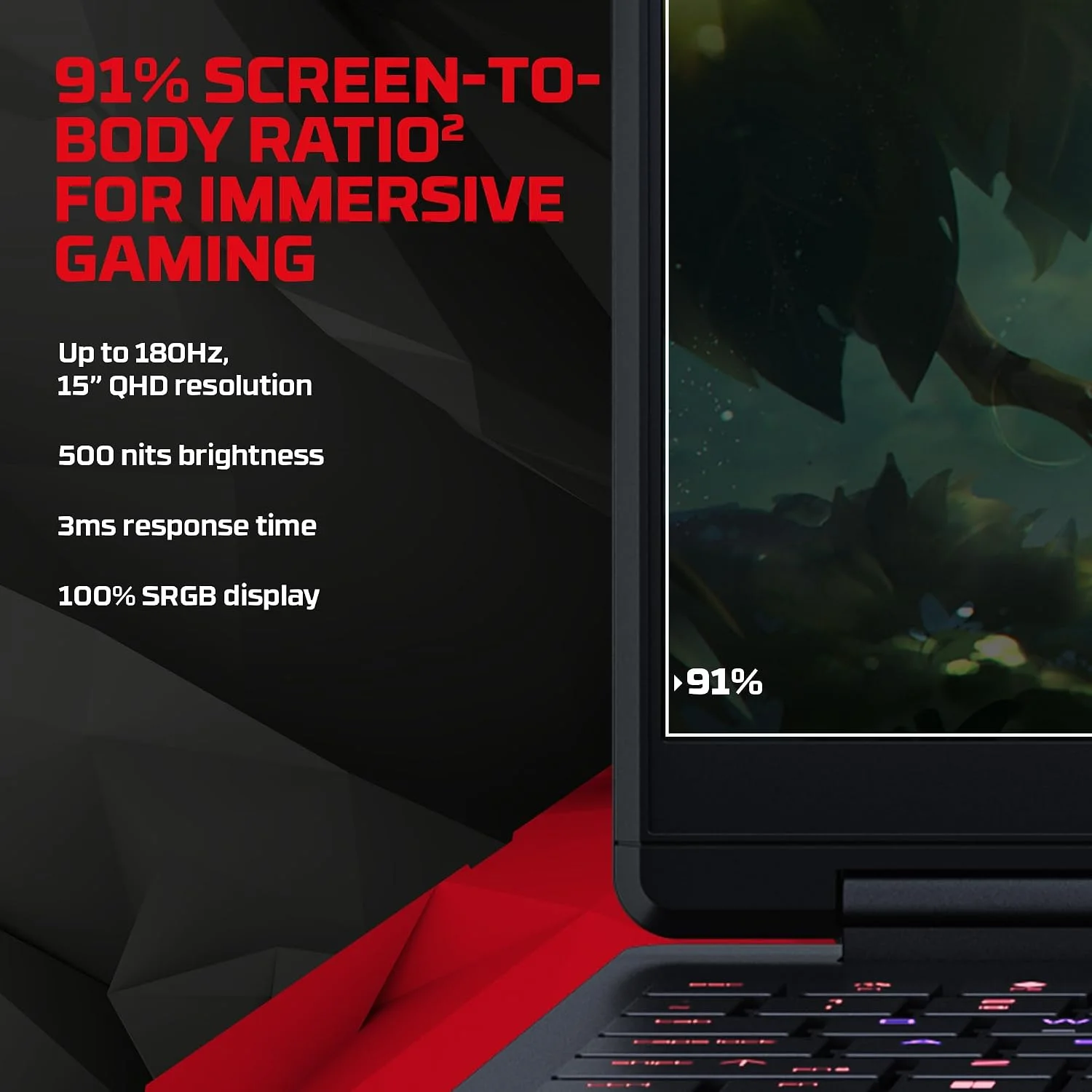 HP HyperX OMEN 15 SmartChoice Gaming Laptop – Ryzen 7 8745HX, RTX 5050, 16GB RAM, 1TB SSD - View 4