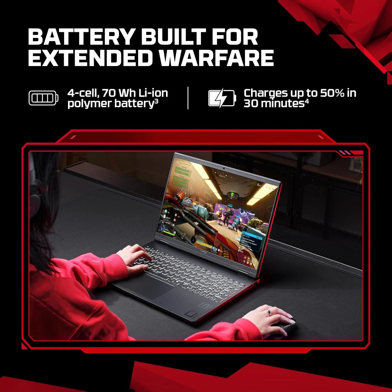 HP HyperX OMEN 15 SmartChoice Gaming Laptop – Ryzen 7 8745HX, RTX 5050, 16GB RAM, 1TB SSD - View 10
