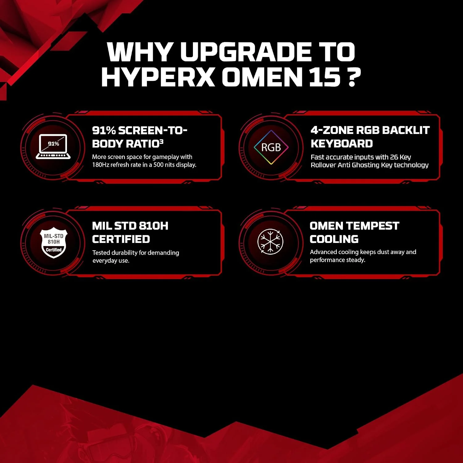 HP HyperX OMEN 15 SmartChoice Gaming Laptop – Ryzen 7 8745HX, RTX 5050, 16GB RAM, 1TB SSD - View 14