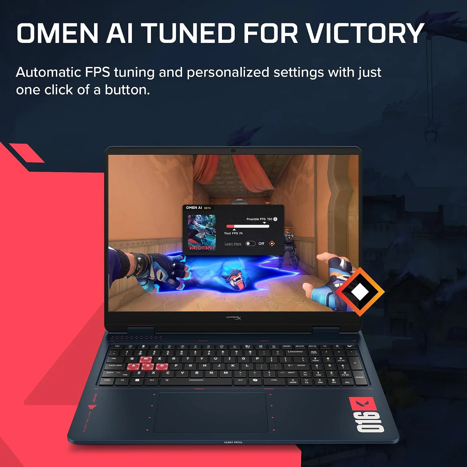 HP HyperX OMEN 16 Valorant Edition Gaming Laptop – Ryzen 7 8745HX, RTX 5060 8GB, 16GB DDR5, 1TB SSD - Image 3
