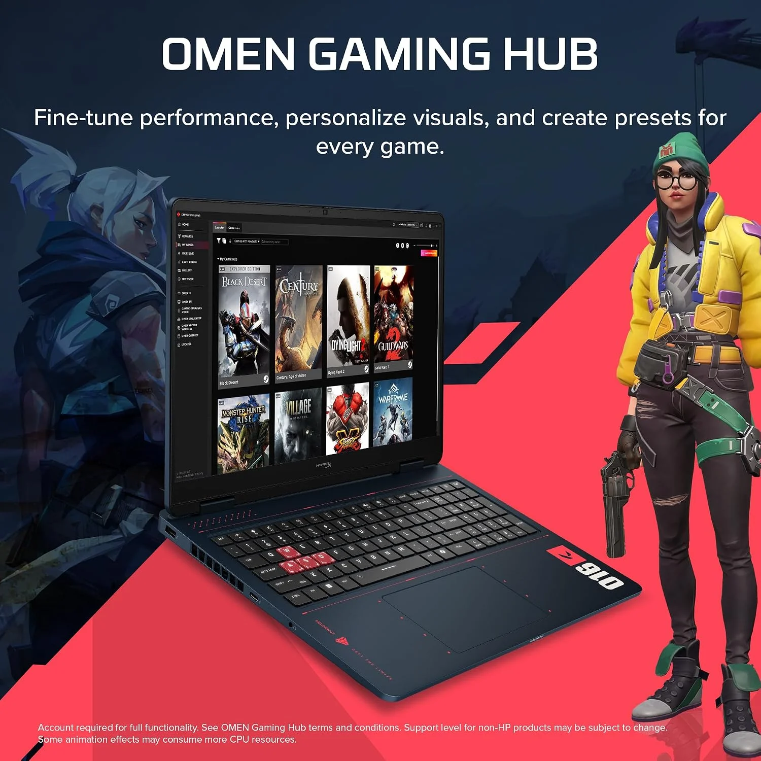 HP HyperX OMEN 16 Valorant Edition Gaming Laptop – Ryzen 7 8745HX, RTX 5060 8GB, 16GB DDR5, 1TB SSD - Image 11