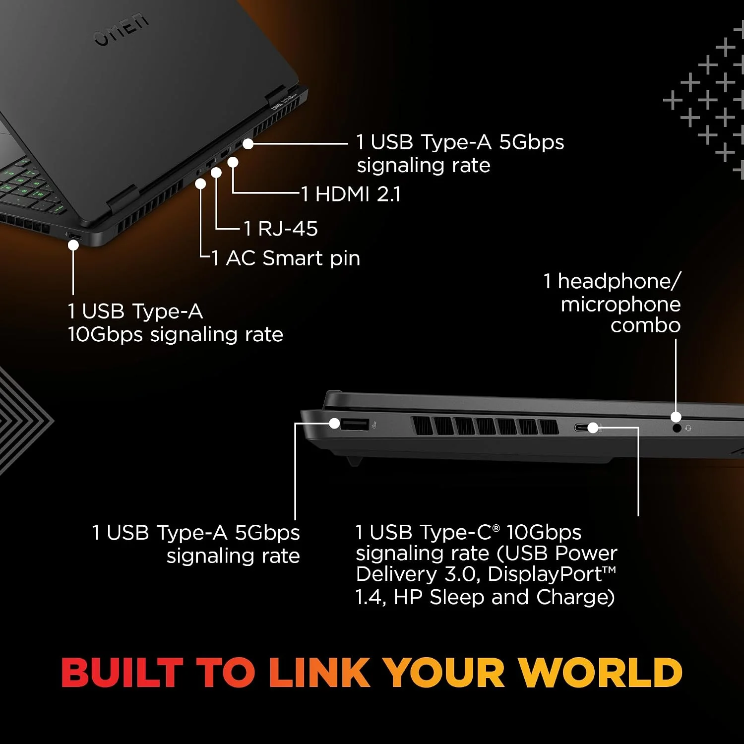 HP Omen 16 SmartChoice Gaming Laptop – Core Ultra 7 255H, RTX 5060 8GB, 24GB DDR5, 1TB SSD - Image 4