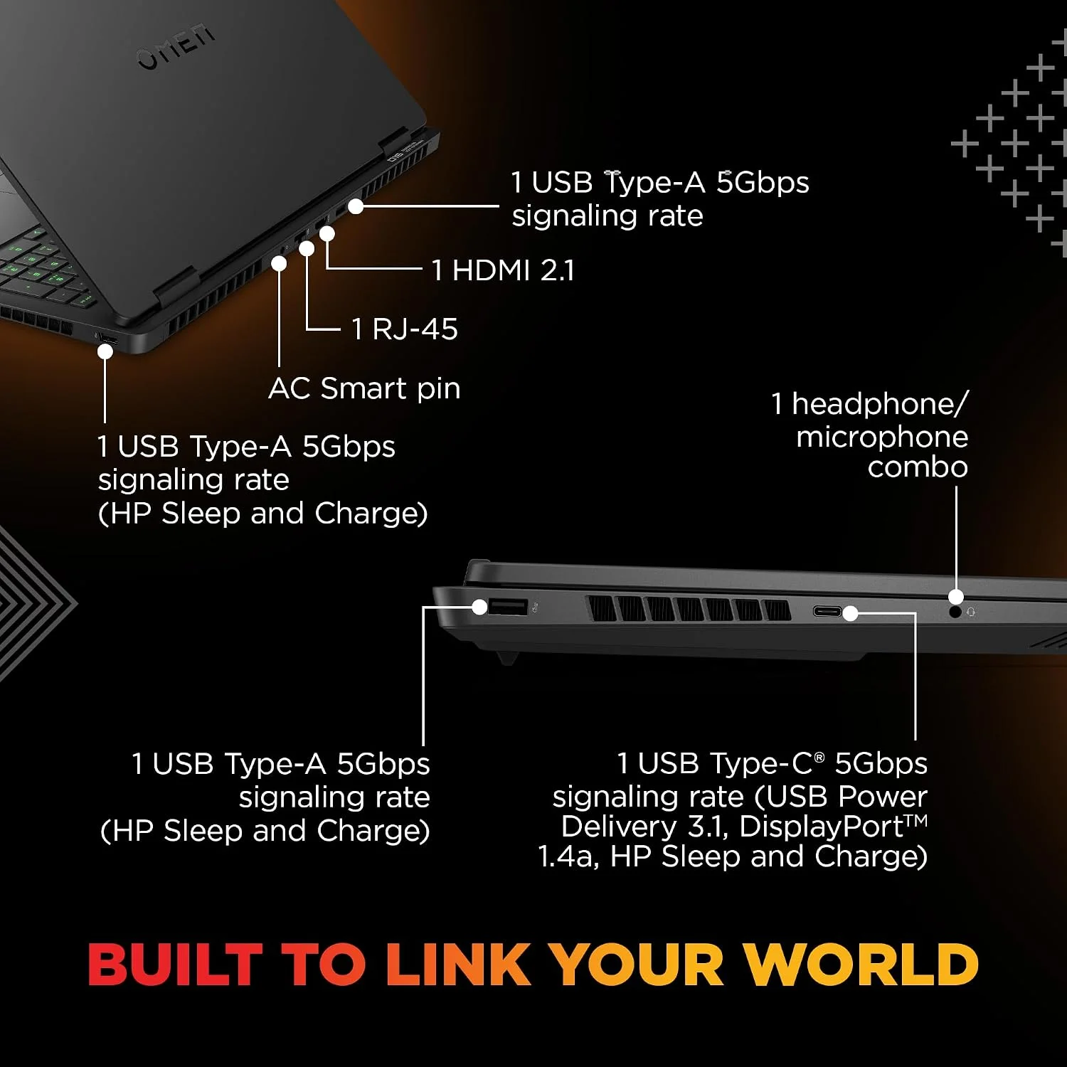 HP Omen 16 RGB Gaming Laptop – Core i7-14650HX, RTX 5050 8GB, 24GB DDR5, 1TB SSD - Image 3