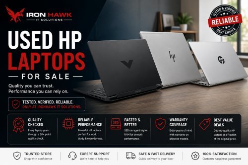 Used HP Laptops for Sale | Affordable HP Laptops | IronHawk