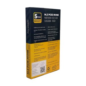 POWERX M.2. PCIE NVMe SSD (2280) Internal Solid State Drive (512GB) for Laptop & Desktop