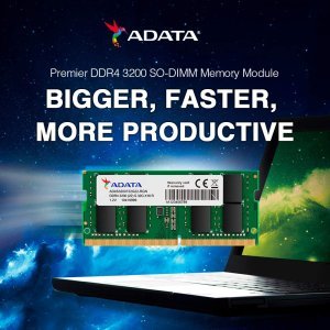 ADATA Premier 8GB 3200MHz SO-DIMM DDR4 Laptop Memory, Supports Intel & AMD CPUs, Fast Data Transfer, Enhanced Efficiency