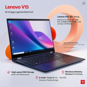 Lenovo V15 Intel Core i3 12th GEN/8GB Ram DDR4/512GB SSD/15.6 inch FHD Display/Windows 11