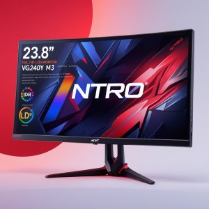 Acer Nitro VG240Y M3 23.8 Inch IPS Full HD Gaming LCD Monitor with LED Backlight | 2 x HDMI, 1 x DP I Stereo Speakers I HDR 10 I Black