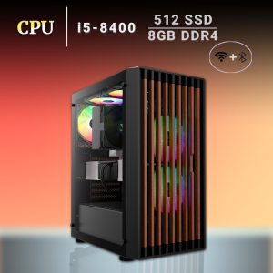 CPU Intel Core i5-8400 | 8GB DDR4 | 512GB SSD | Windows 11 with MS Office 2021 | Wifi+Bluetooth
