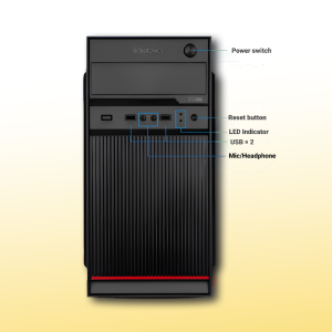 Zebronics Desktop Intel Core i5-2320 | 8GB Ram | 512GB SSD | Windows 11 with MS Office 2021 | Wifi+Bluetooth