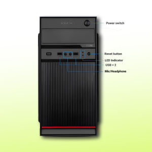 Zebronics Desktop Intel Core i5-2320 | 16GB Ram | 256GB SSD | Windows 11 with MS Office 2021 | Wifi+Bluetooth
