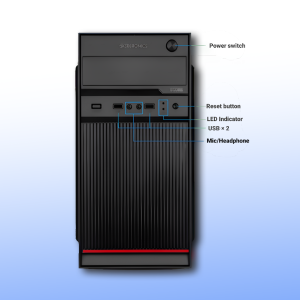 Zebronics Desktop Intel Core i5-2320 | 8GB Ram | 256GB SSD | Windows 11 with MS Office 2021 | Wifi+Bluetooth