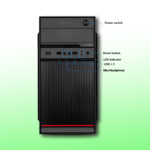 Zebronics Desktop Intel Core i3-2100 | 8GB Ram | 512GB SSD | Windows 11 with MS Office 2021 | Wifi+Bluetooth
