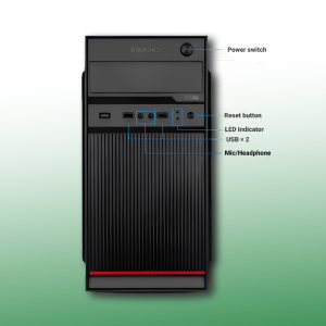 Zebronics Desktop Intel Core i5-2320 | 16GB Ram | 512GB SSD | Windows 11 with MS Office 2021 | Wifi+Bluetooth