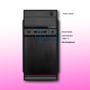 Zebronics Desktop Intel Core i3-2100 | 16GB Ram | 512GB SSD | Windows 11 with MS Office 2021 | Wifi+Bluetooth