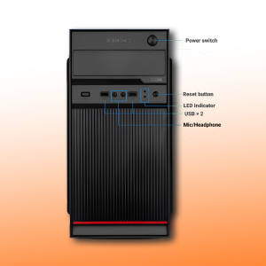 Zebronics Desktop Intel Core i3-2100 | 8GB Ram | 256GB SSD | Windows 11 with MS Office 2021 | Wifi+Bluetooth
