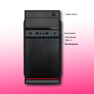 Zebronics Desktop Intel Core i3-2100 | 8GB Ram | 128GB SSD | Windows 11 with MS Office 2021 | Wifi+Bluetooth