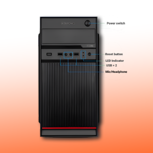 Zebronics Desktop Intel Core i7-2600 | 16GB Ram | 256GB SSD | Windows 11 with MS Office 2021 | Wifi+Bluetooth