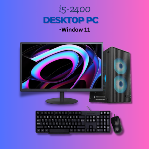 Desktop PC Intel Core i5-2400 | 8GB Ram | 256GB SSD | 19 inch Monitor | Windows 11
