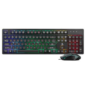 TAG Gamerz Commander 2.0 RGB Gaming USB Keyboard and Mouse Combo|Floating Keycaps|Rainbow RGB