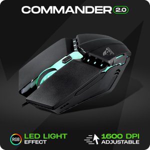 TAG Gamerz Commander 2.0 RGB Gaming USB Keyboard and Mouse Combo|Floating Keycaps|Rainbow RGB