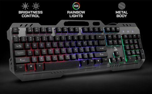 TAG GAMERZ Avenger 2.0 RGB Keyboard and Mouse Combo with Mobile Holder