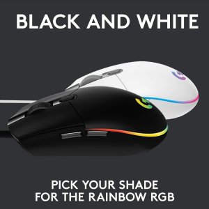 Logitech G102 USB Light Sync Gaming Mouse with Customizable RGB Lighting